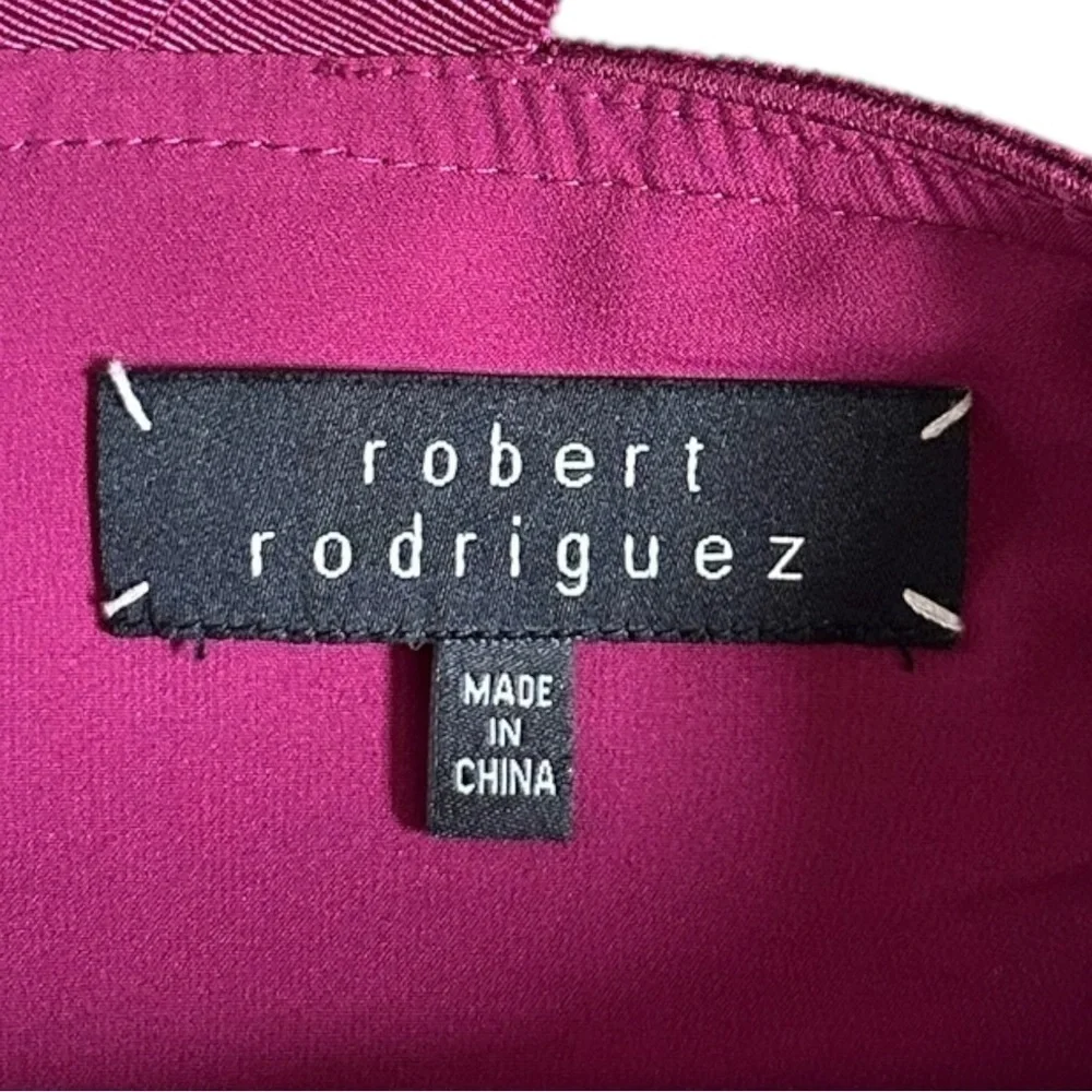 Robert Rodriguez Raspberry Pink Bandage Pleated Bodycon Sheath Dress 2 Cocktail
